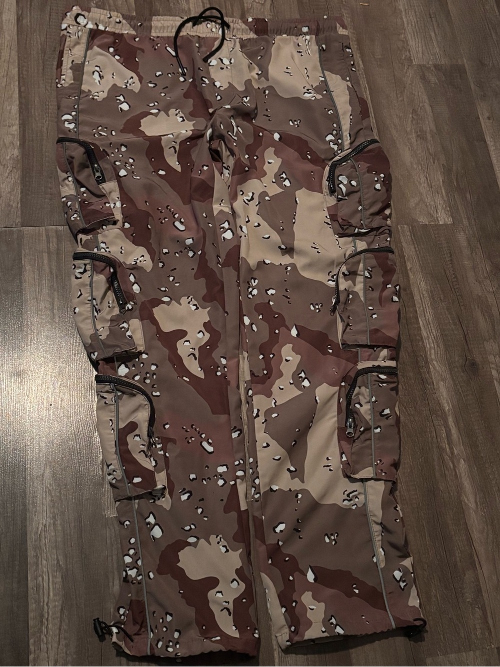Desert Camo Cargo Pants - Brown & Tan 065